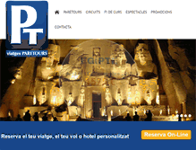 Tablet Screenshot of paretours.com